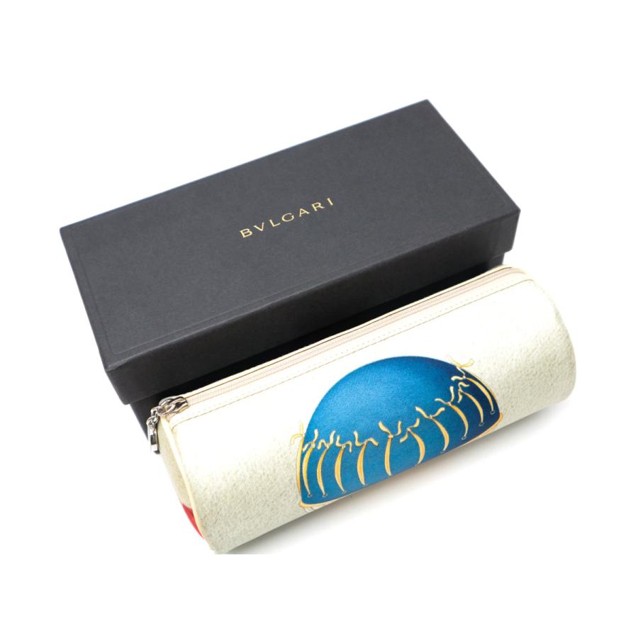 BVLGARI（ブルガリ） 筒形 気球モチーフ 化粧ポーチ ポーチ : 塚口丸十 