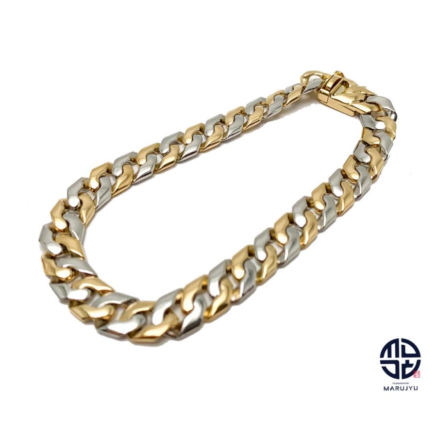 K18 PT850 18金イエローゴールド プラチナ コンビ 2面