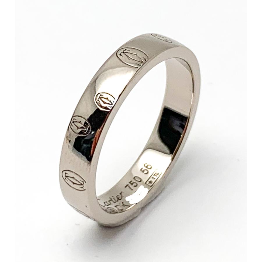 正規店品カルティエ　Cartier リング　ハッピーバースデー　ホワイトゴールド CARTIER カルティエ ハッピーバースデー リング 指輪 7号 18金 K18
