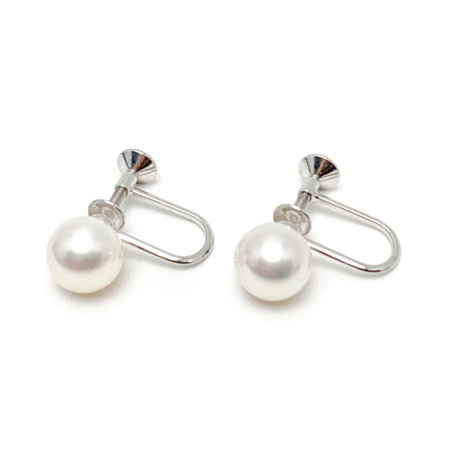 MIKIMOTO（ミキモト） K18 18金ホワイトゴールド アコヤパール 真珠