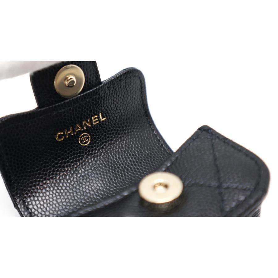 CHANEL シャネル マトラッセ ココマーク キャビア 黒 イヤホン CHANEL シャネル マトラッセ ココマーク キャビア 黒 イヤホン