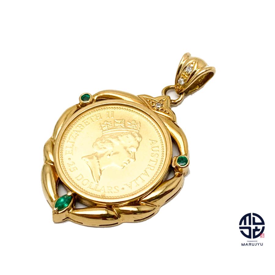 K24 K18 24金 18金 エリザベス2世 25ドル 1992年 オーストラリア