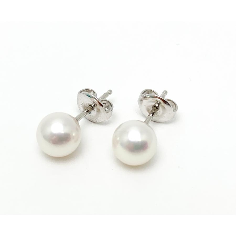 MIKIMOTO ミキモト K18 18金ホワイトゴールド アコヤパール 真珠 約 