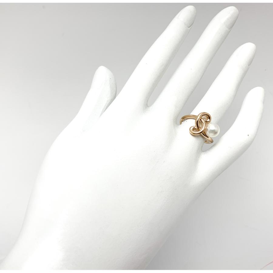 MIKIMOTO ミキモト アコヤ真珠 ベビーパール リング K18WG 11号 MIKIMOTO（ミキモト） K18 18金ピンクゴールド アコヤパール 真珠 約