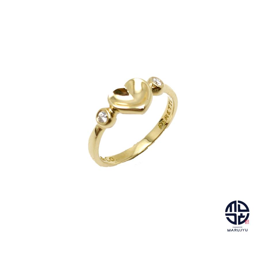 ティファニー○TIFFANY○エルサペレッティ フルハートリング○18金 ダイヤ