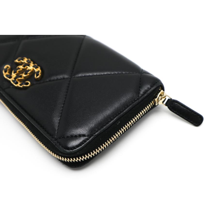 CHANEL（シャネル） 19 ナインティーン ラムスキン ブラック ゴールド