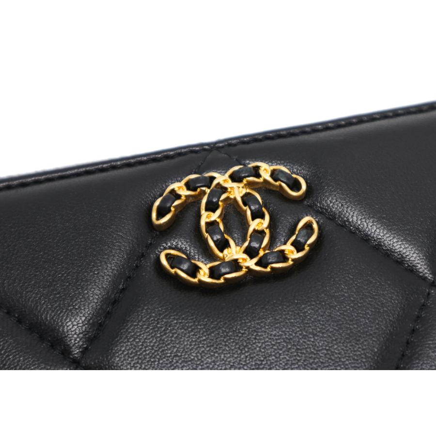 CHANEL（シャネル） 19 ナインティーン ラムスキン ブラック ゴールド