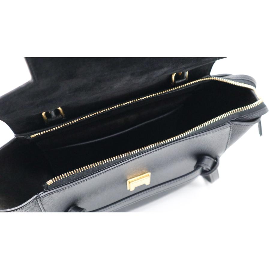 CELINE（セリーヌ） グレインドカーフスキン ブラック マイクロ ベルト