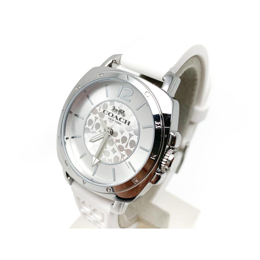 COACH コーチ CA.64.7.95.1615 ステンレス ホワイト ラバー COACH コーチ CA.64.7.95.1615 ステンレス ホワイト ラバー