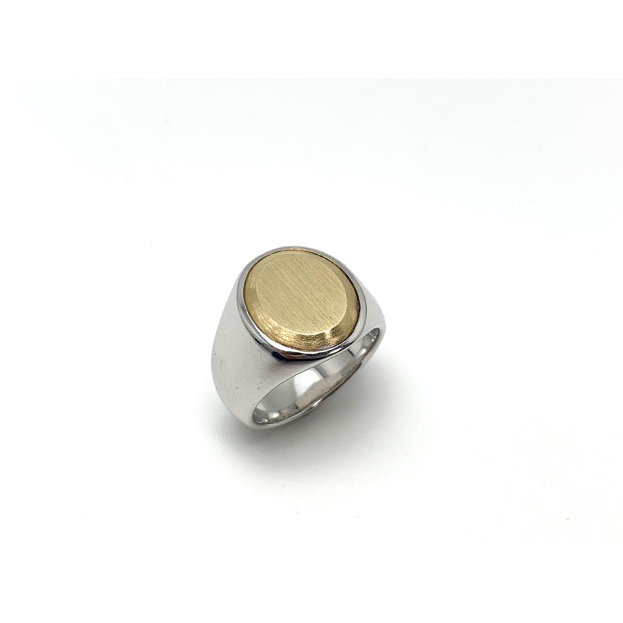 TOM WOOD（トムウッド） 375 9金 SV925 シルバー Oval Gold Top リング