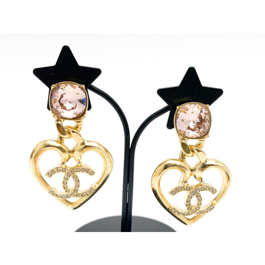 CHANEL（シャネル） ゴールドカラー カラーストーン ココマーク ピアス