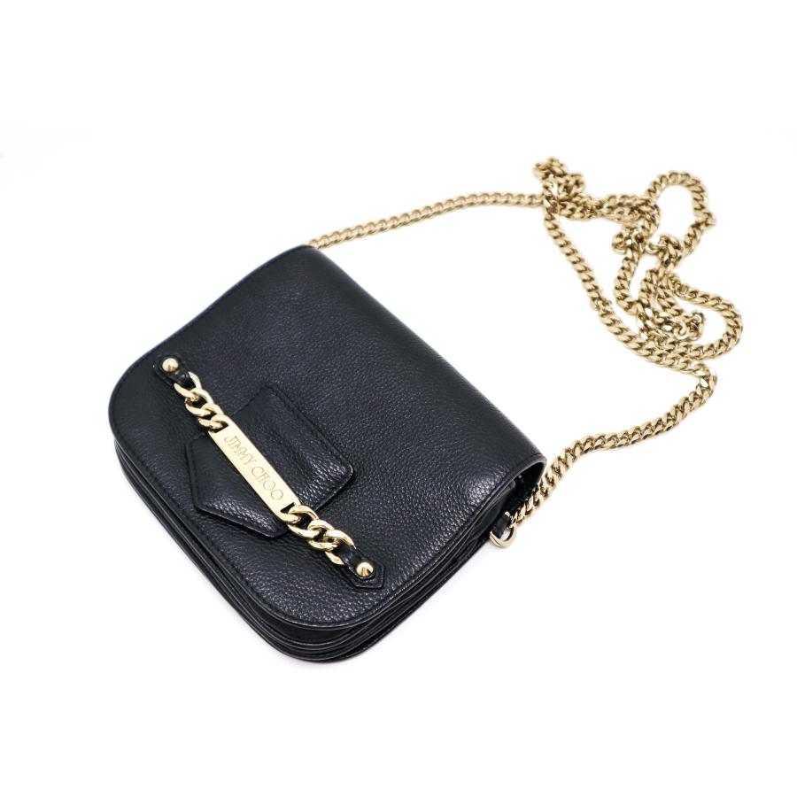JIMMY CHOO ジミーチュウ ミニバッグ チェーンバッグ JIMMY CHOO（ジミーチュウ） 黒 チェーンショルダーバッグ ミニバック