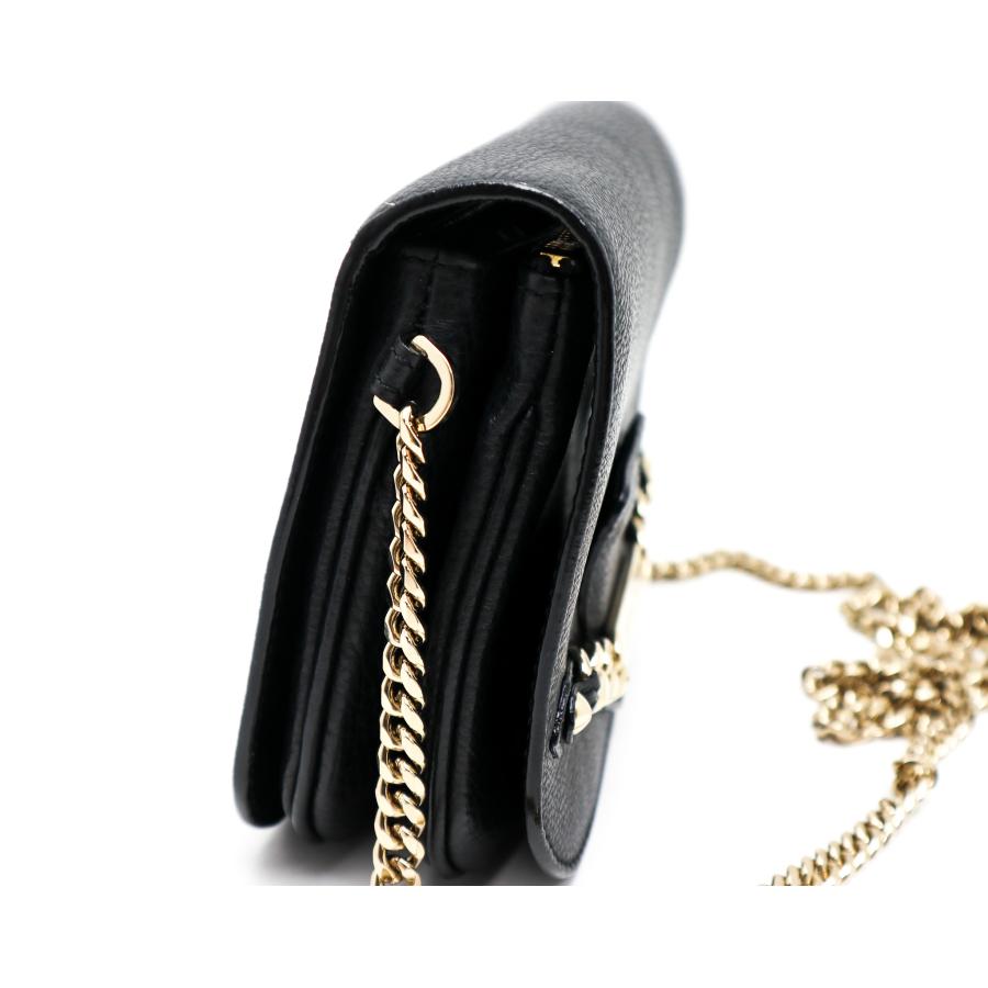 JIMMY CHOO（ジミーチュウ） 黒 チェーンショルダーバッグ ミニバック