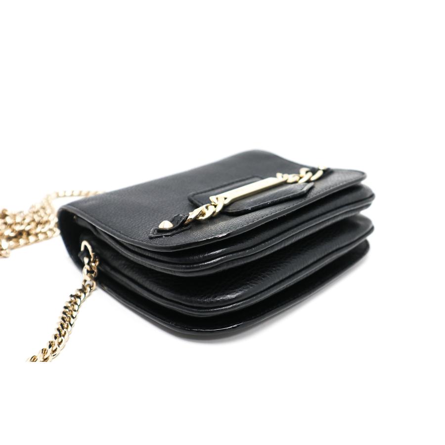 JIMMY CHOO（ジミーチュウ） 黒 チェーンショルダーバッグ ミニバック