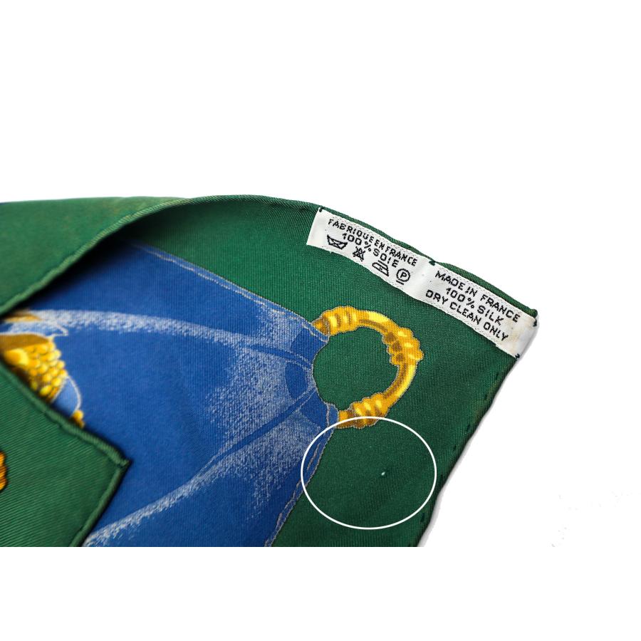 HERMÈS シルクスカーフ 青緑 HERMES エルメス シルク スカーフ カレ90 アパレル : 塚口丸十質