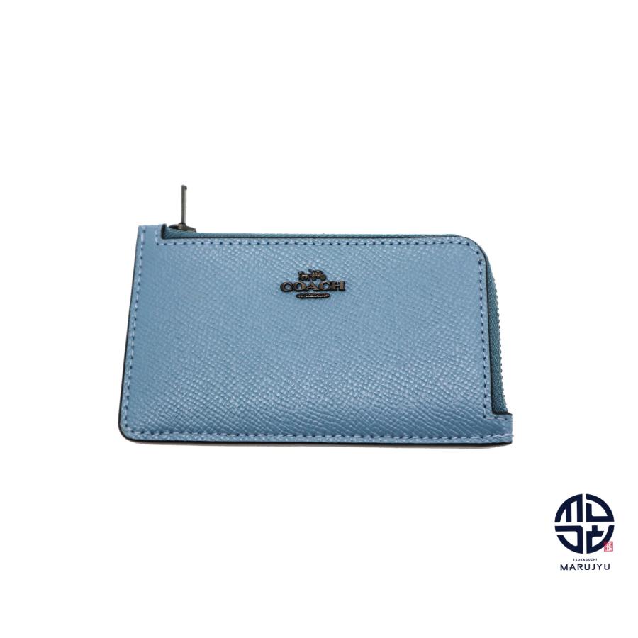 COACH（コーチ） 水色 カードケース 定期入れ 小銭入れ コインケース