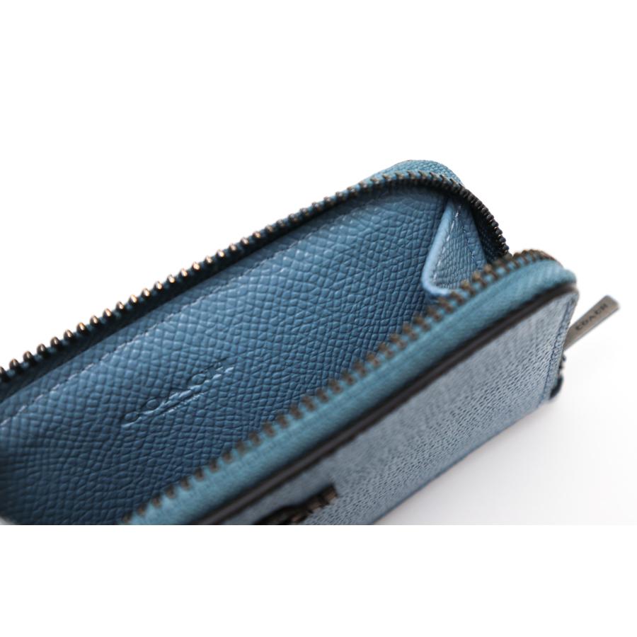 COACH（コーチ） 水色 カードケース 定期入れ 小銭入れ コインケース