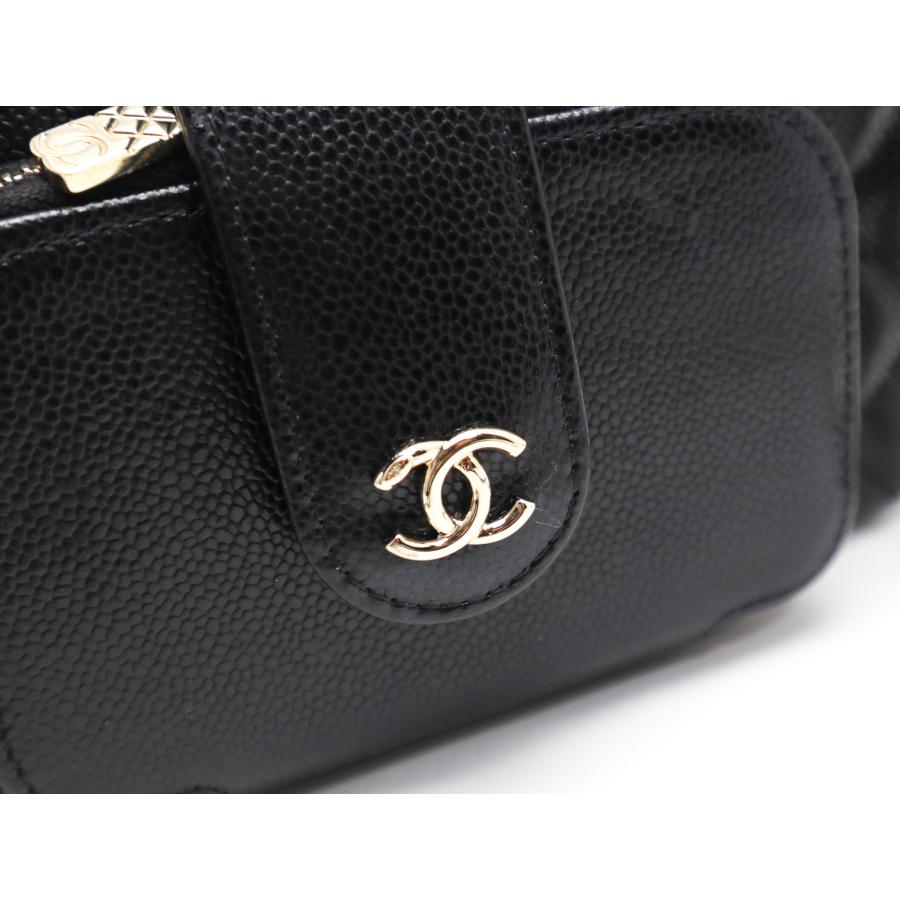 CHANEL シャネル キャビア スマートフォン ホルダー フォン CHANEL シャネル キャビア スマートフォン ホルダー フォン