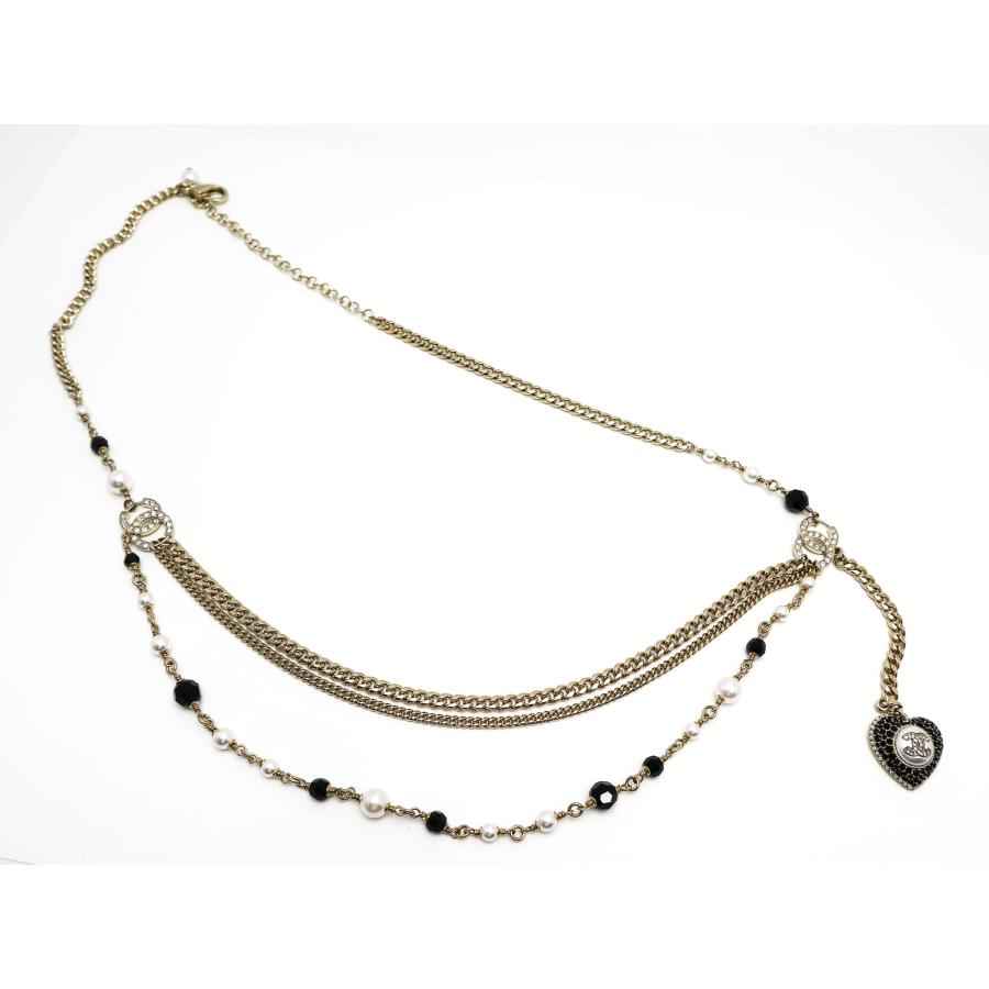 CHANEL 06P No.5 ココマーク ハートモチーフ チェーン ベルト CHANEL（シャネル） チェーンベルト ハート ゴールド金具 ココマーク