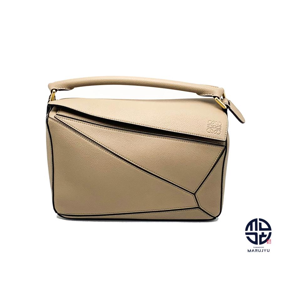 LOEWE（ロエベ） ソフトグレインカーフ サンド ゴールド金具 パズル