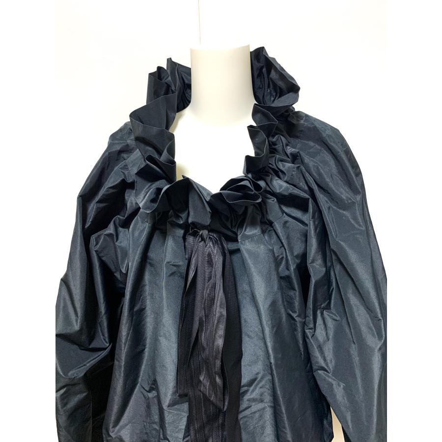 PATOU パトゥ ラッフルトリム ブラウス 黒 TO0170011698N 長袖