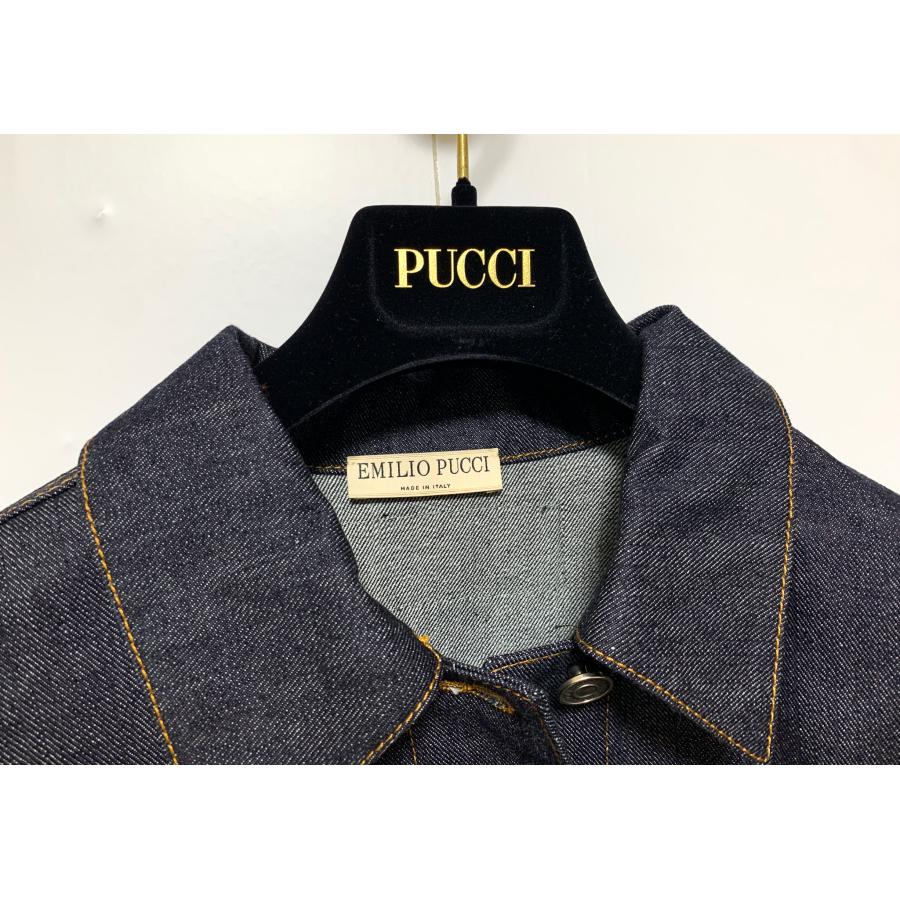 EMILIO PUCCI エミリオプッチ クロップドデニムジャケット 長袖 EMILIO PUCCI エミリオプッチ クロップドデニムジャケット 長袖