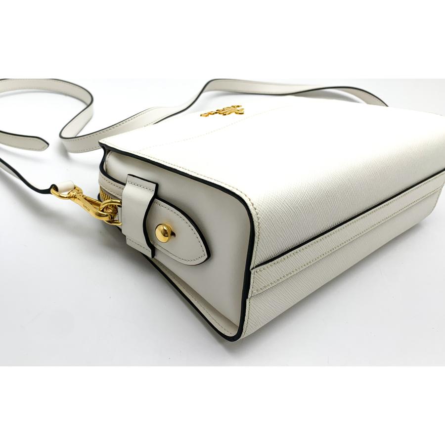 PRADA プラダ サフィアーノ レザー ホワイト 白 ショルダー