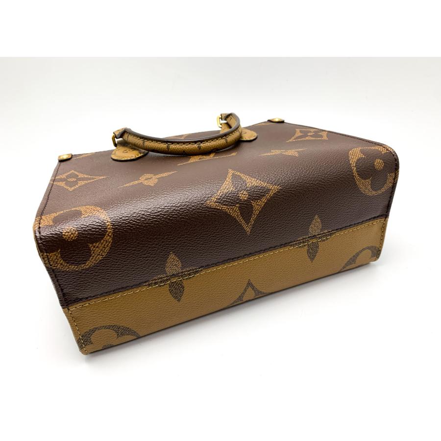 LOUIS VUITTON ルイ・ヴィトン オンザゴー PM 2Wayショルダーバッグ モノグラム & モノグラム・リバース ブラウン M46373 IC レディース【中古】【美品】 LOUIS VUITTON（ルイ・ヴィトン） モノグラム モノグラムリバース