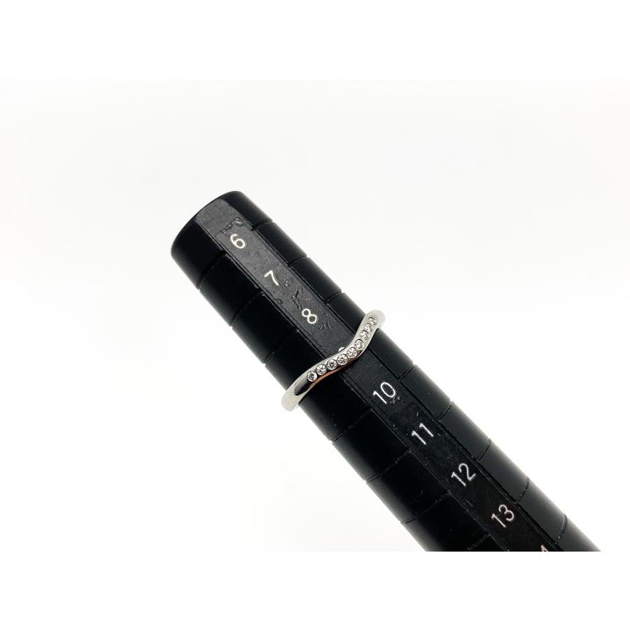 【ぽんこ様】ティファニー　ペレッティ　カーブド　9Pダイヤモンド　リングプラチナ TIFFANY&Co.（ティファニー） TIFFANY PT950 プラチナ エルサ