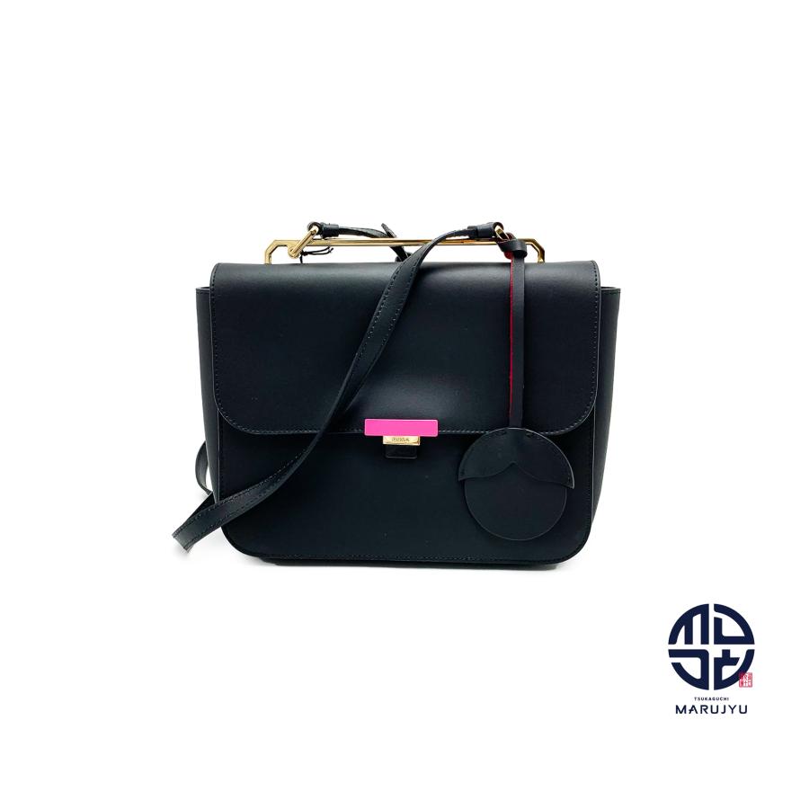 FURLA（フルラ） エリシール 黒 ブラック ショルダーバック : 塚口丸十 