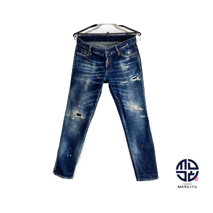 Dsquared2 ディースクエアード ダメージペイント加工 デニムパンツ 