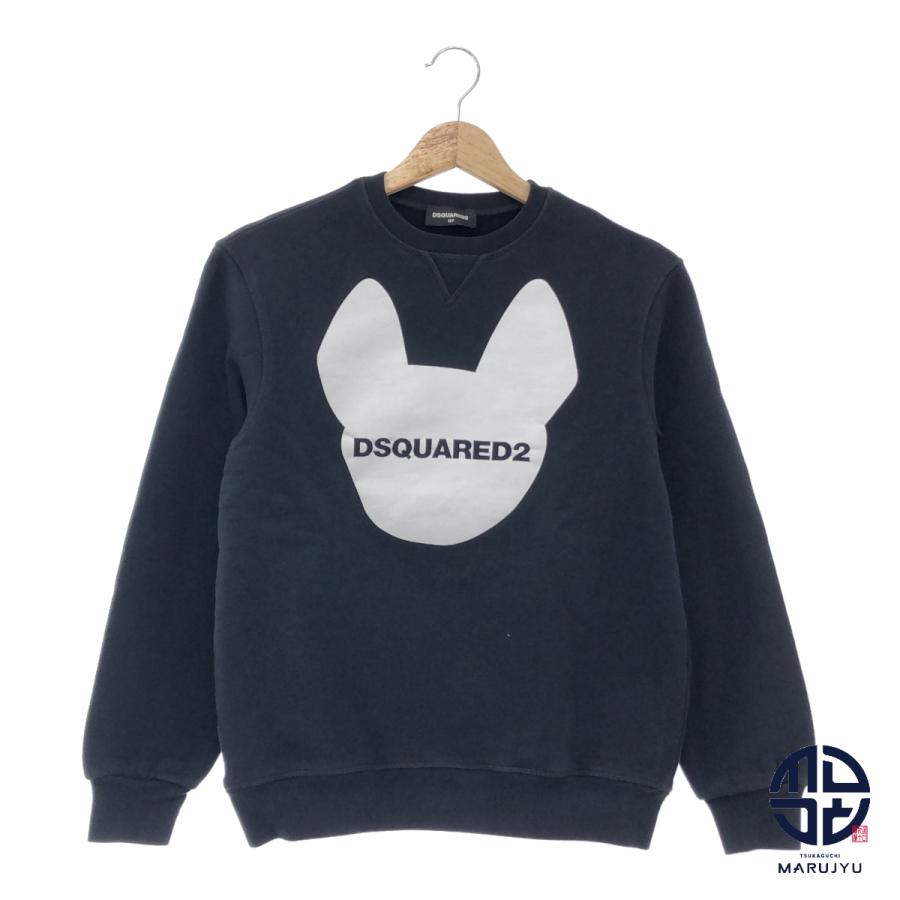 Dsquared2 ディースクエアード 黒 ブラック スウェット トップス 長袖 