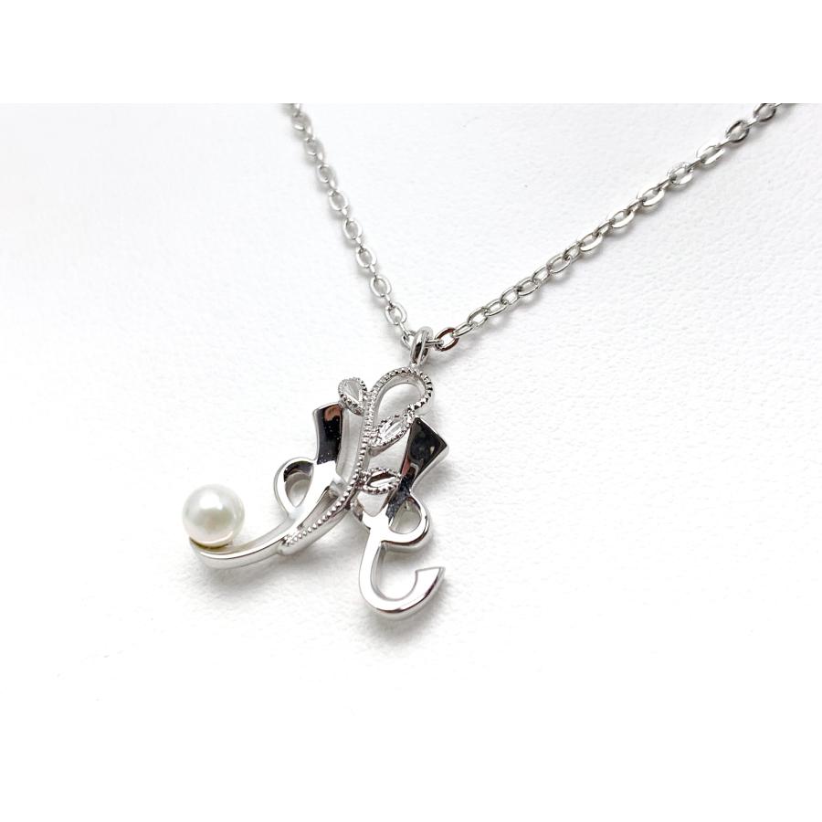 MIKIMOTO ミキモト SV シルバー イニシャル『H』 ベビーパール MIKIMOTO ミキモト SV シルバー イニシャル『H』 ベビーパール