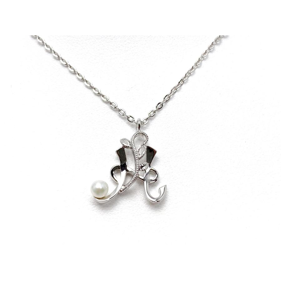 MIKIMOTO ミキモト SV シルバー イニシャル『H』 ベビーパール MIKIMOTO ミキモト SV シルバー イニシャル『H』 ベビーパール