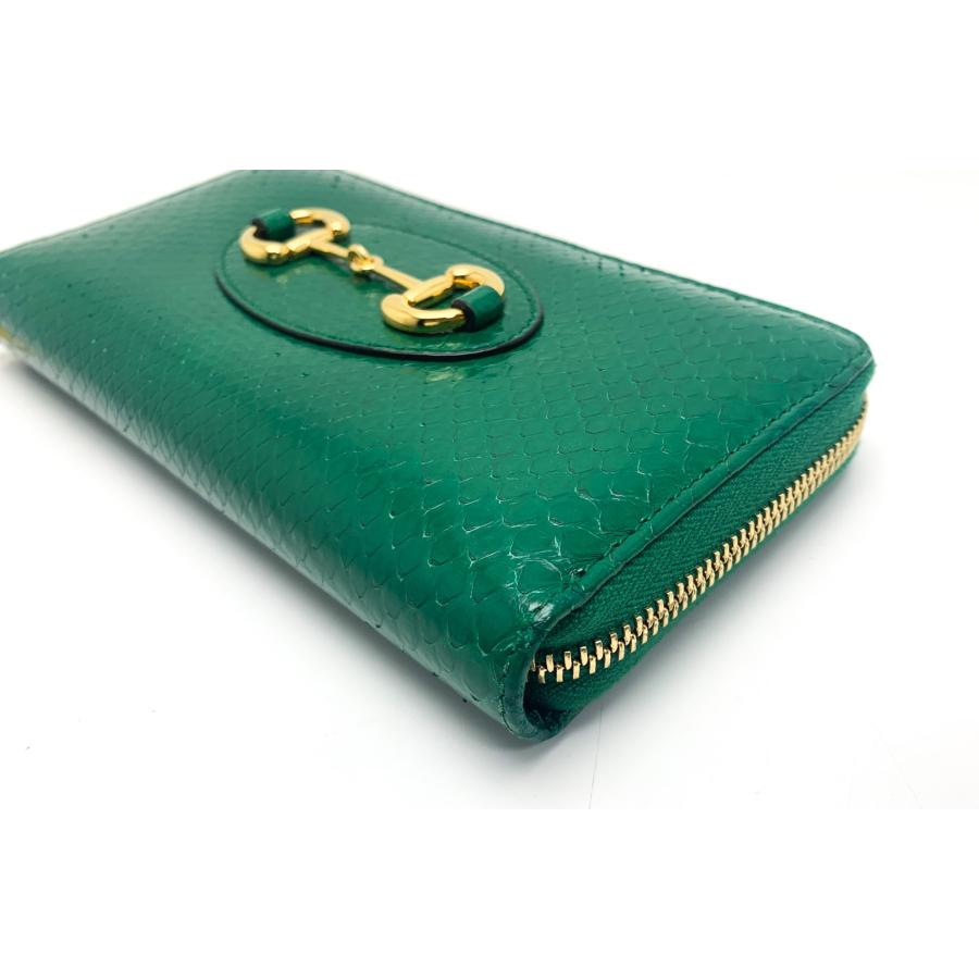 GUCCI グッチ モスグリーン 緑系 ホースビット パイソン 蛇革 GUCCI グッチ モスグリーン 緑系 ホースビット パイソン 蛇革