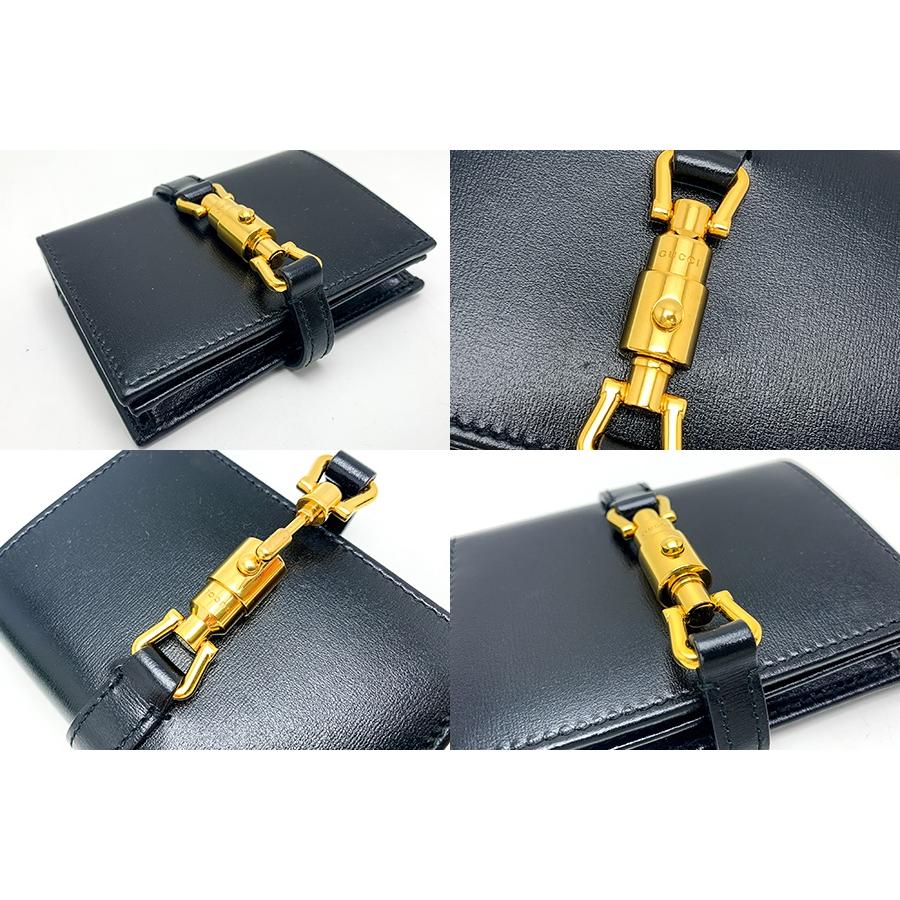 GUCCI グッチ ジャッキー 1961 カードケース ウォレット 黒 ブラック