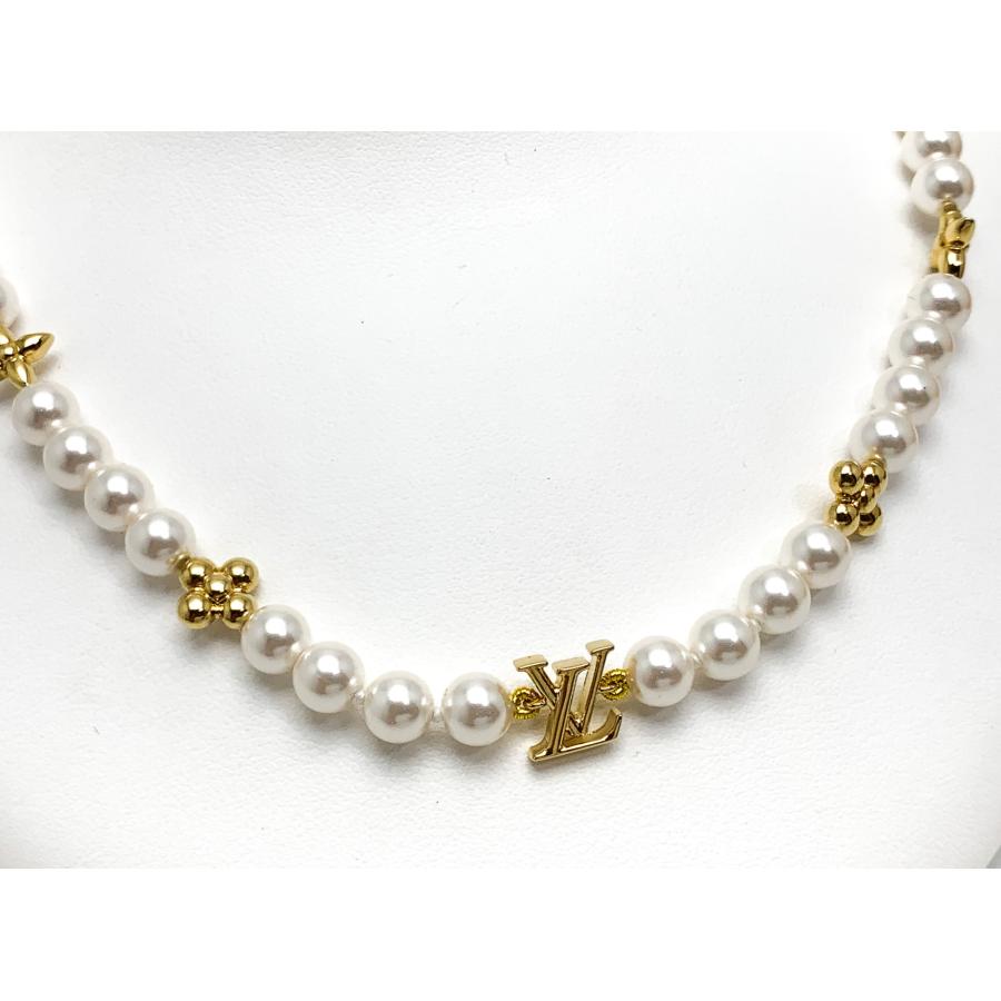 LOUIS VUITTON ルイヴィトン ネックレス・マイ LV パール ブロン
