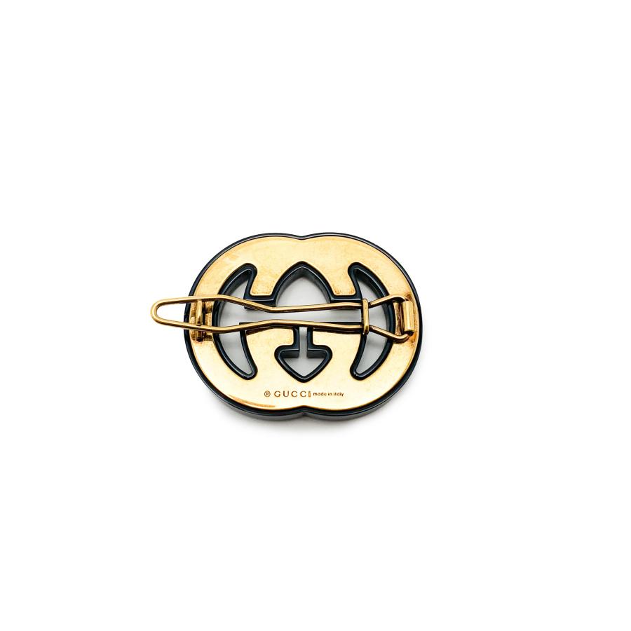 GUCCI グッチ クリスタル インターロッキングG ヘアクリップ GUCCI グッチ クリスタル インターロッキングG ヘアクリップ