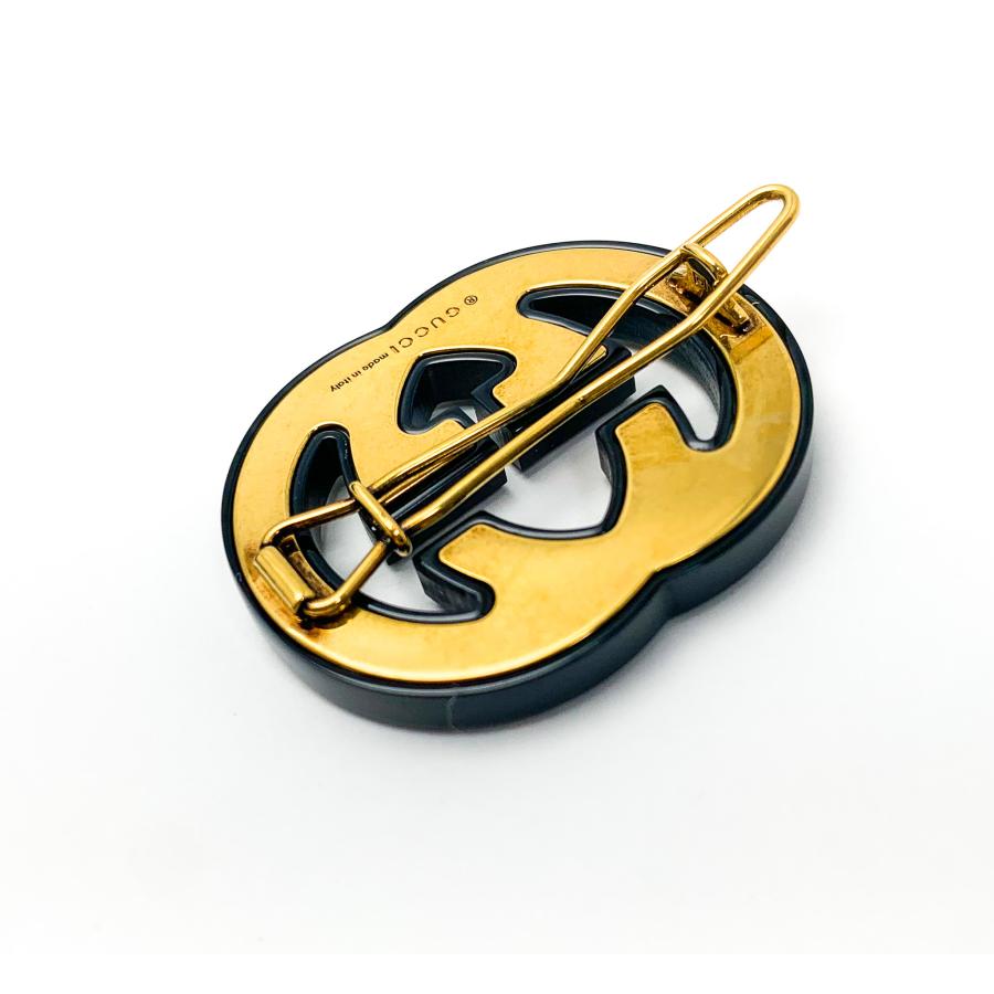 GUCCI グッチ クリスタル インターロッキングG ヘアクリップ GUCCI グッチ クリスタル インターロッキングG ヘアクリップ