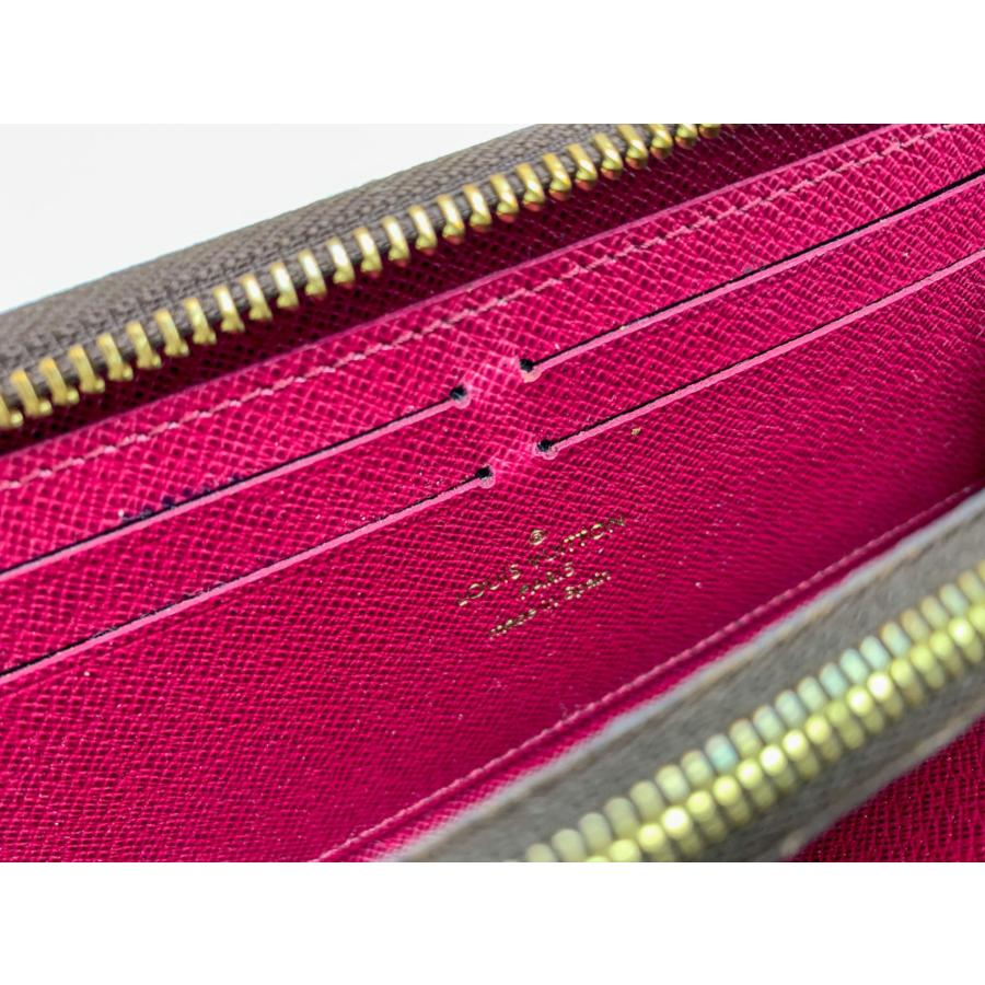ルイヴィトン モノグラム ジッピーウォレット クレマンス フューシャ LOUIS VUITTON ルイヴィトン モノグラム フューシャ