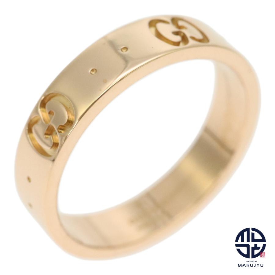 GUCCI グッチ Au750PG 18金ピンクゴールド GG アイコン 18K スリム