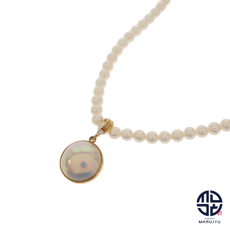 TASAKI タサキ 田崎 K18 18金 マベパール 淡水パール 真珠 ネックレス