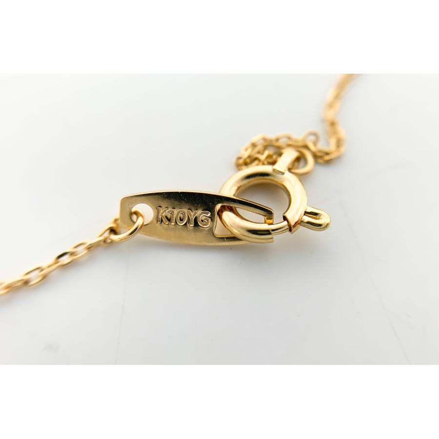 10金　イエローゴールド ハートチャーム ネックレス　2WAY使用 10金 イエローゴールド ハートチャーム ネックレス 2WAY使用