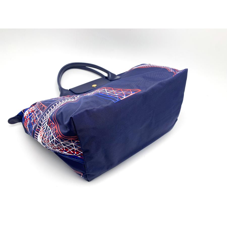専用！！ロンシャン パリ限定 エッフェル塔デザイン ネイビー　ルプリアージュ LONGCHAMP ロンシャン ル・プリアージュ ナイロン ネイビー