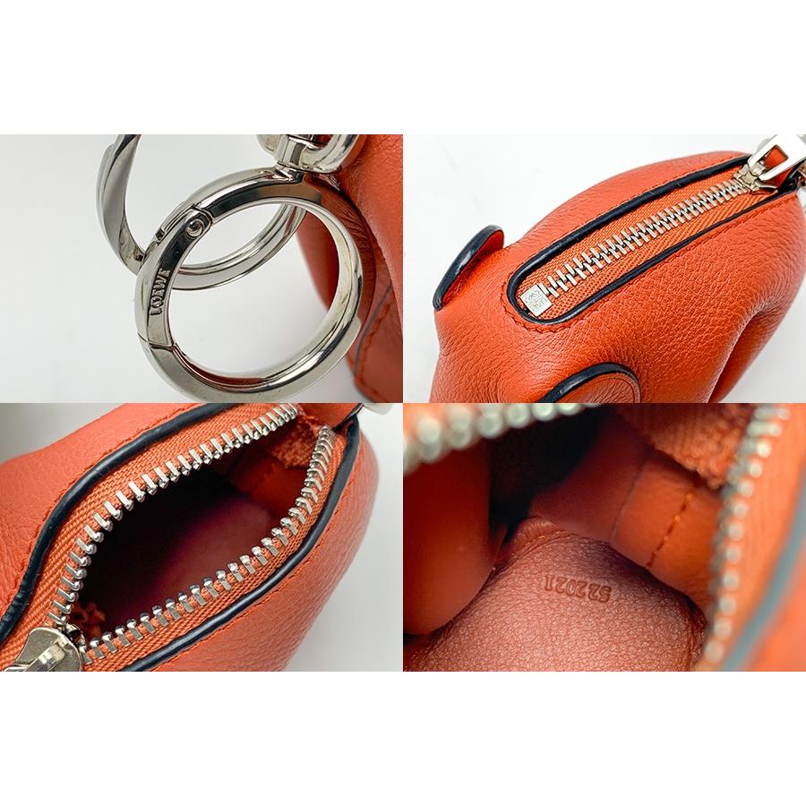 LOEWE ロエベ 象 ゾウ エレファント チャーム オレンジ バッグチャーム