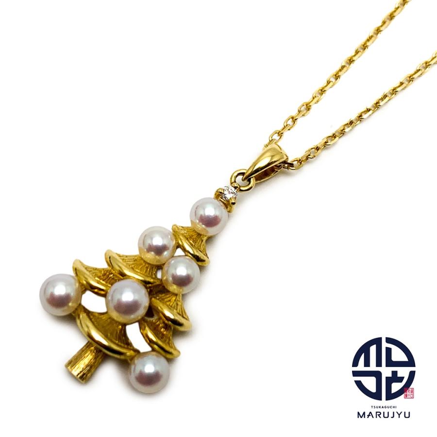 MIKIMOTO ミキモト K18YG 18金イエローゴールド 真珠 アコヤパール