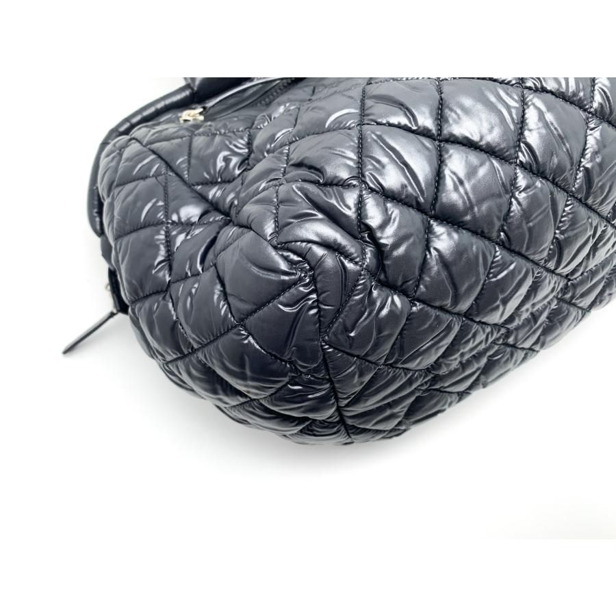 CHANEL シャネル 黒 ブラック コココクーン キルティング トートバッグ