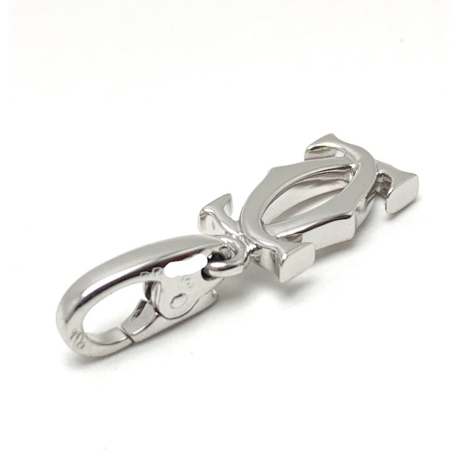 Cartier カルティエ 750WG 18金ホワイトゴールド K18 2Cチャーム 