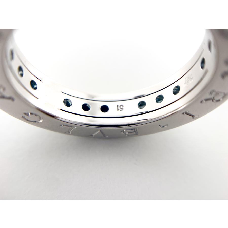 ブルガリ B-zero1 Au750 ホワイトゴールドリング 18号 BVLGARI ブルガリ 750 K18 18金ホワイトゴールド B-ZERO1 ビーゼロワン