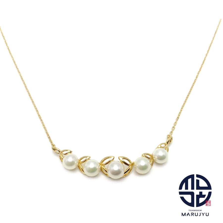 極美品✨️【MIKIMOTO】K18 アコヤパール 5石 グラデーション 片耳 MIKIMOTO ミキモト K18 18金イエローゴールド アコヤパール 真珠 5
